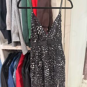 Black and White Spotted Dress